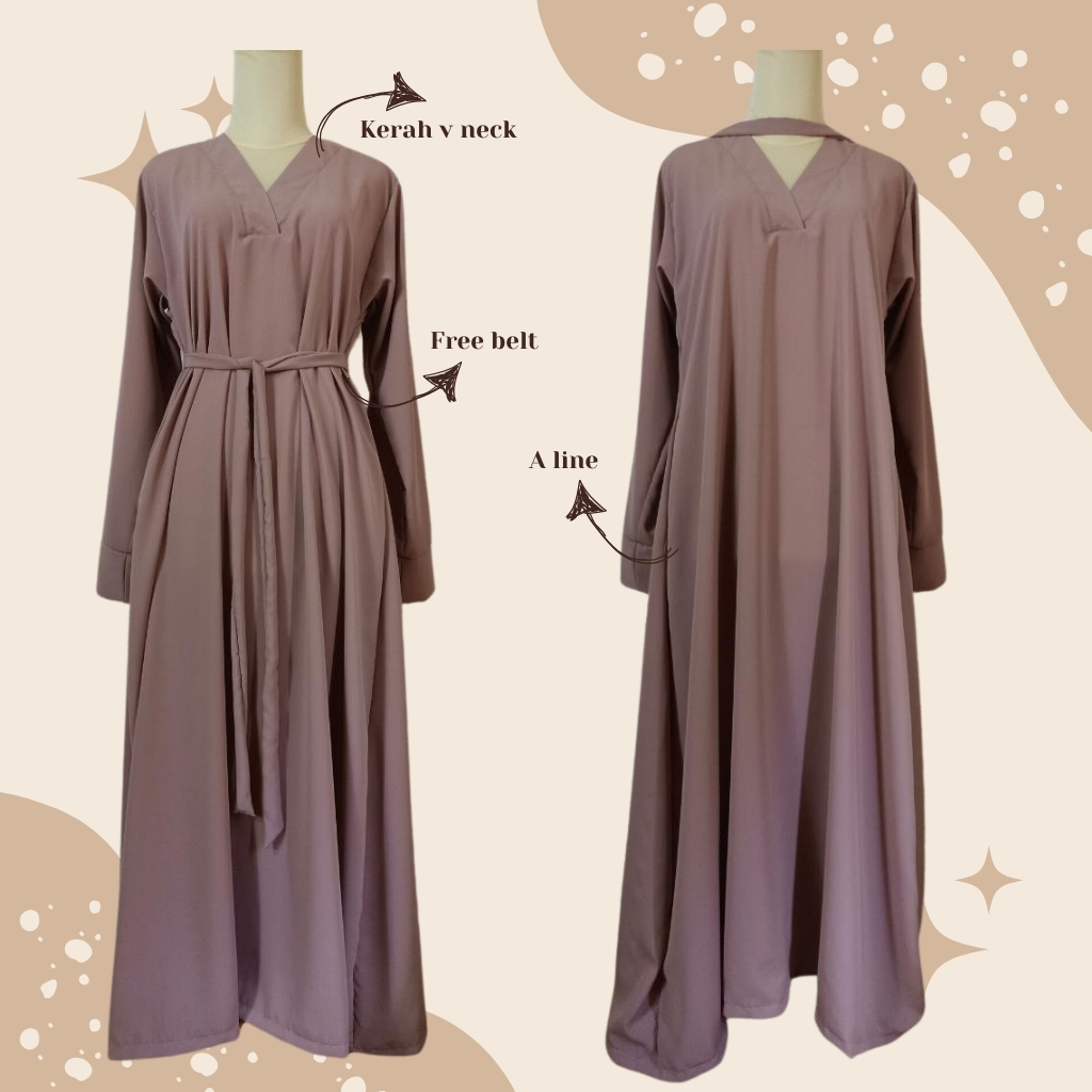 Abaya Basic Turkey | Abaya Basic Polos | Abaya Simple | FAZILA ABAYA | Abaya Basic Series 1