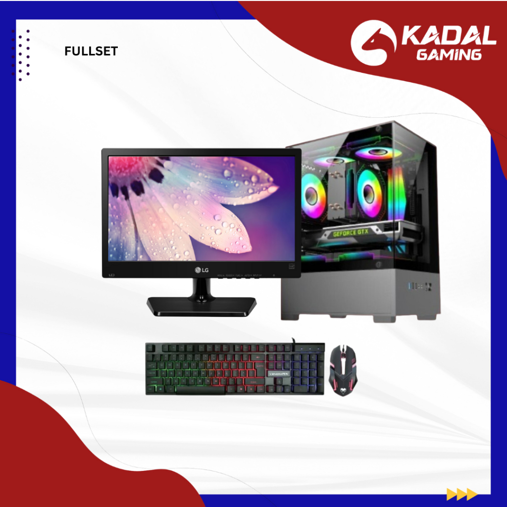FLASH SALE PC CORE I5 3470 VGA RADEON R7 350 2GB RAM 16GB SSD 256GB FULLSET BLACK GAMING GAME WARNET