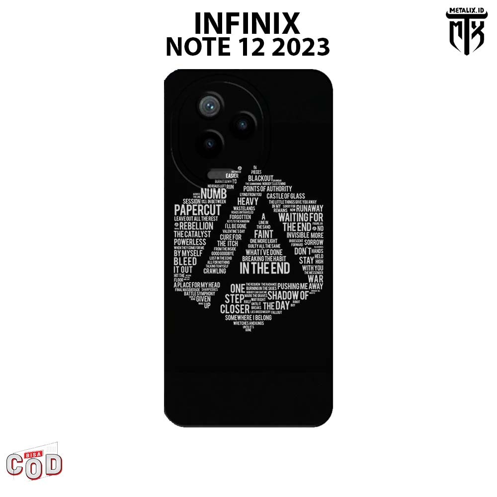 Casing INFINIX NOTE 12 2023 - Case INFINIX NOTE 12 2023 BAND LINKIN PARK SOFTCASE PROCAMERA CASE HAN