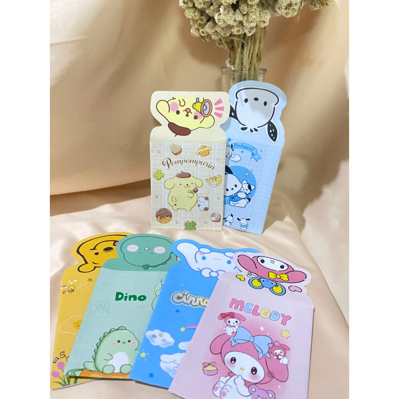 

amplop lebaran karakter 2025 1 pack isi 8pcs