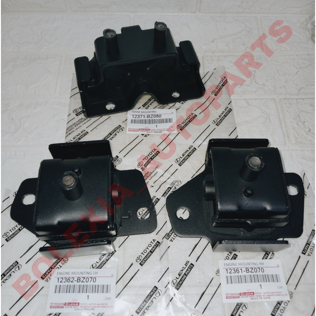 PAKET ENGINE MOUNTING TRANS MOUNTING VELOZ RUSH TERIOS AVANZA TYPE S 1500Cc 3 PCS