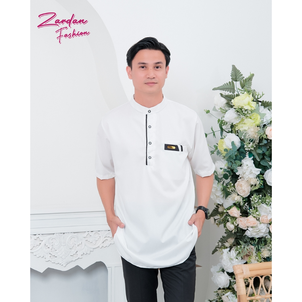 Aqsa koko dewasa simple elegant koko pria lengan pendek