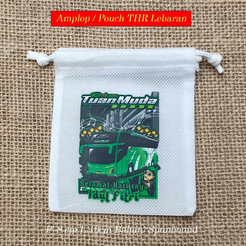 

Amplop Lebaran Unik dan Lucu Telolet Basuri Series - Pouch Serut Murah Bus Tuan Muda Hijau