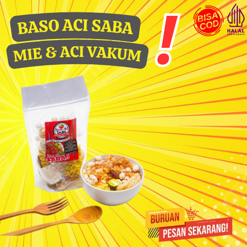

Baso Aci Saba Mie Komplit Enak & Gurih Murah
