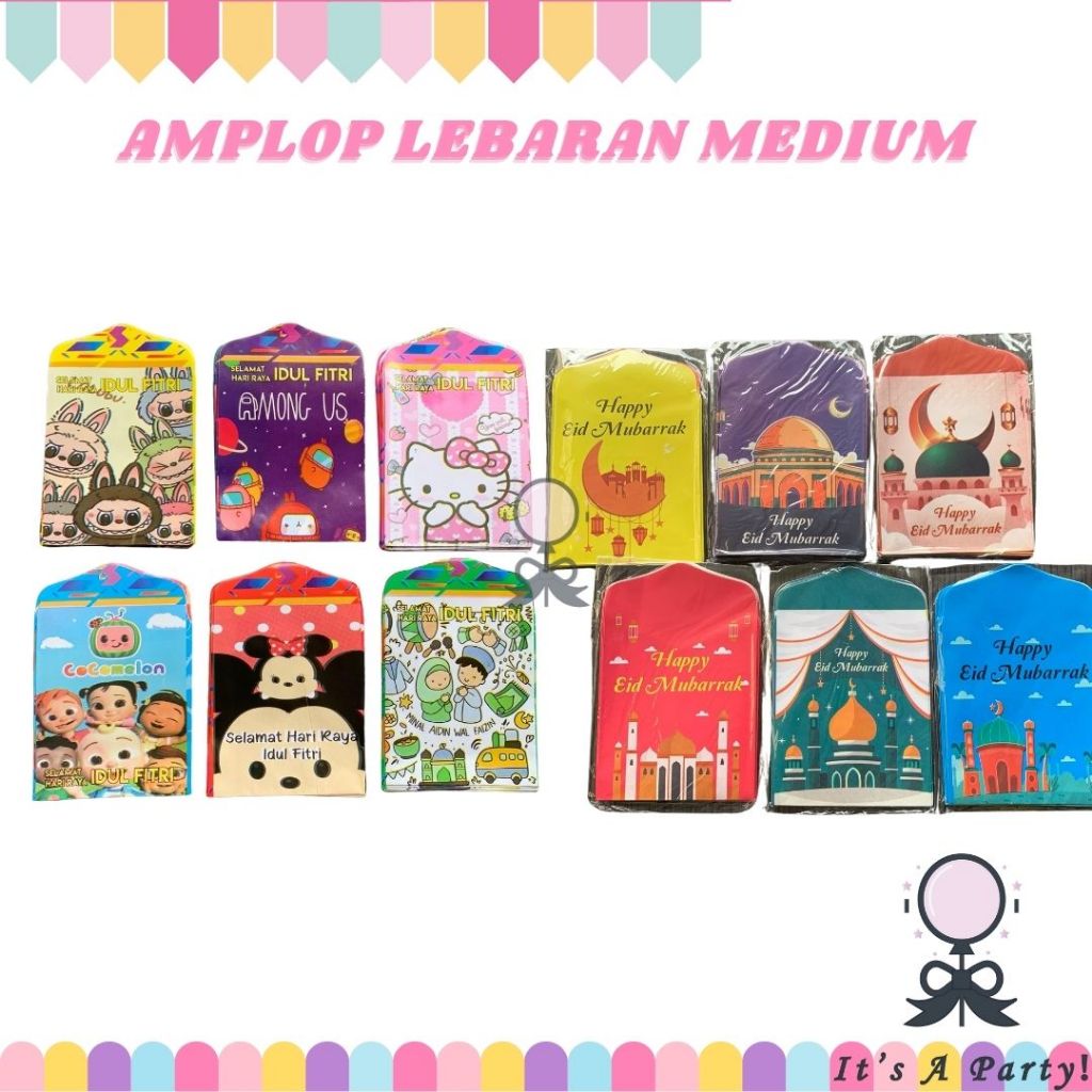 

Amplop Lebaran Paket Usaha (isi 50pcs) Medium Small Angpao Hari Raya Idul Fitri