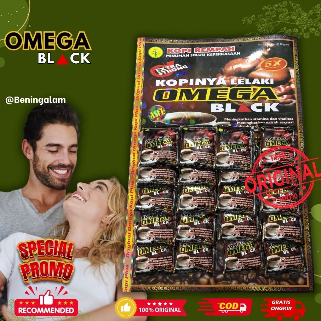 

Omega Black Kopi Tradisional Papan 20 Sachet Original