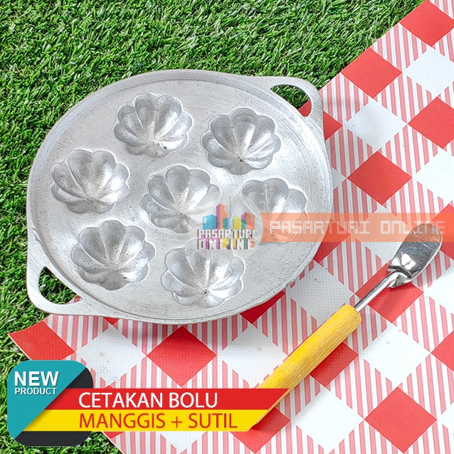 Cetakan Bolu Manggis Aluminium / Bolu Kering / Bolu Telur / Bolu Jadul / Bolu Klemben / Bolu Gula