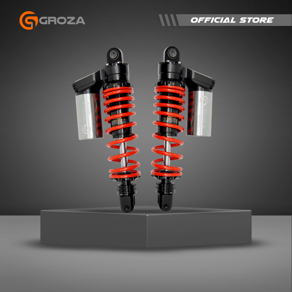 GROZA - BRAVE SERIES 340MM Shock Belakang Matic Vario 160 | Shockbreaker Tabung Atas | Suspensi Groz