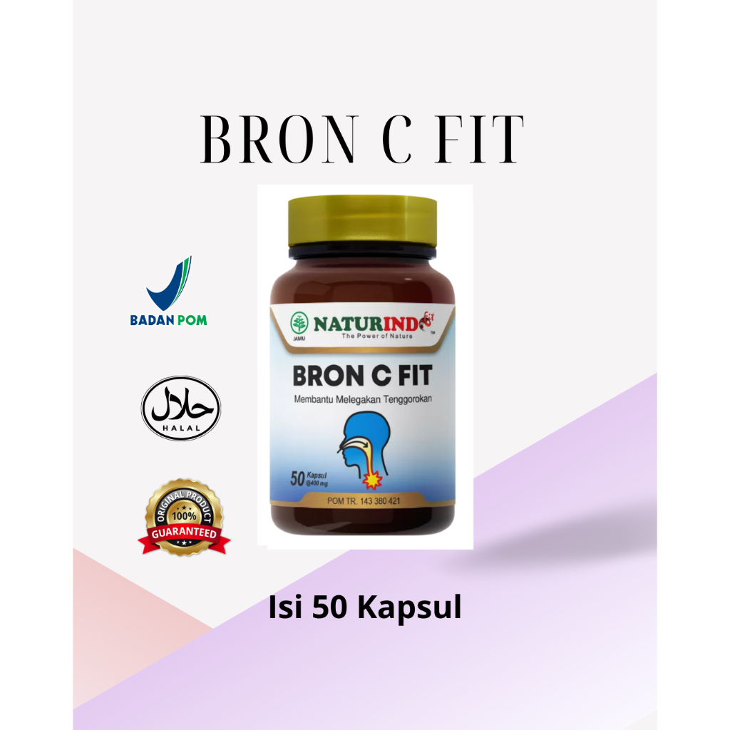 Naturindo Bron C Fit Obat Herbal Batuk Disertai Sesak