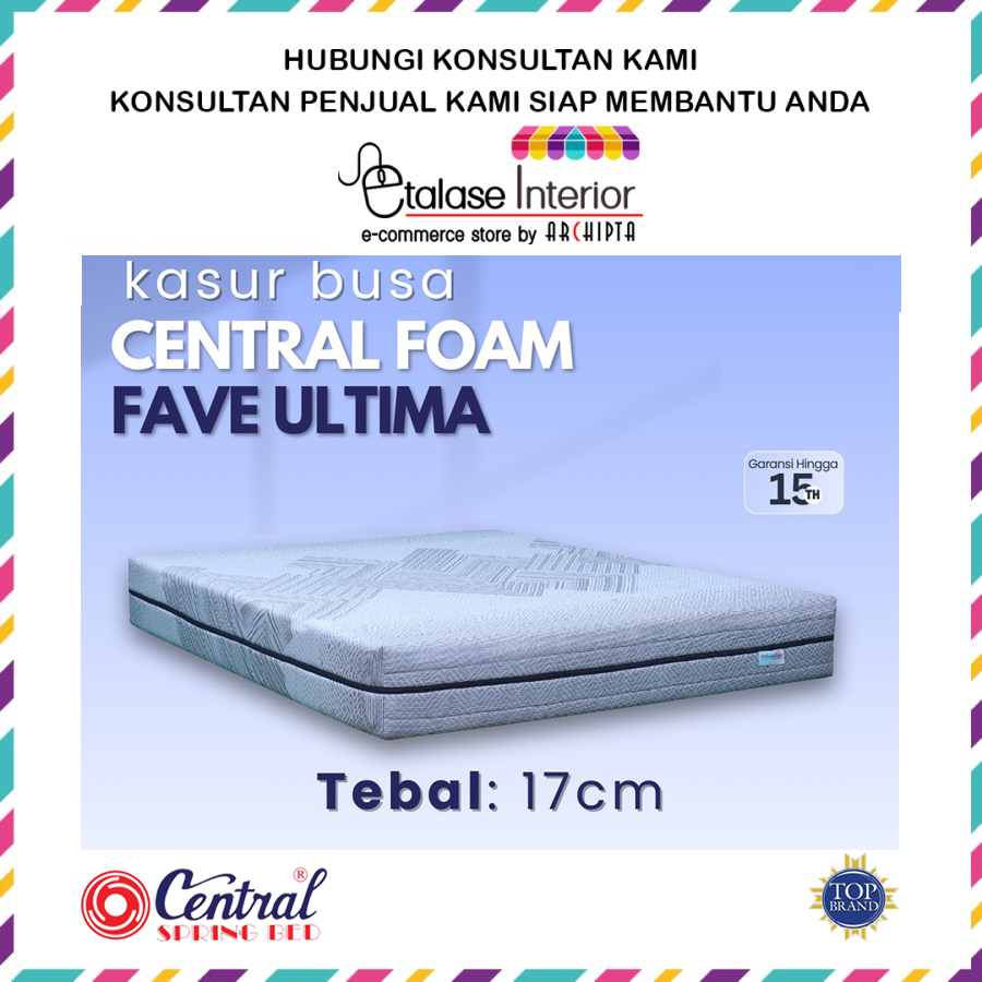 Central Foam Kasur Busa - FAVE ULTIMA Murah Bergaransi 15 Tahun