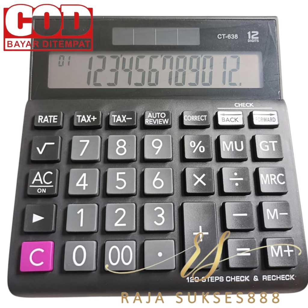 

KALKULATOR 12 DIGIT SDC 638 - CALCULATOR 638 CT