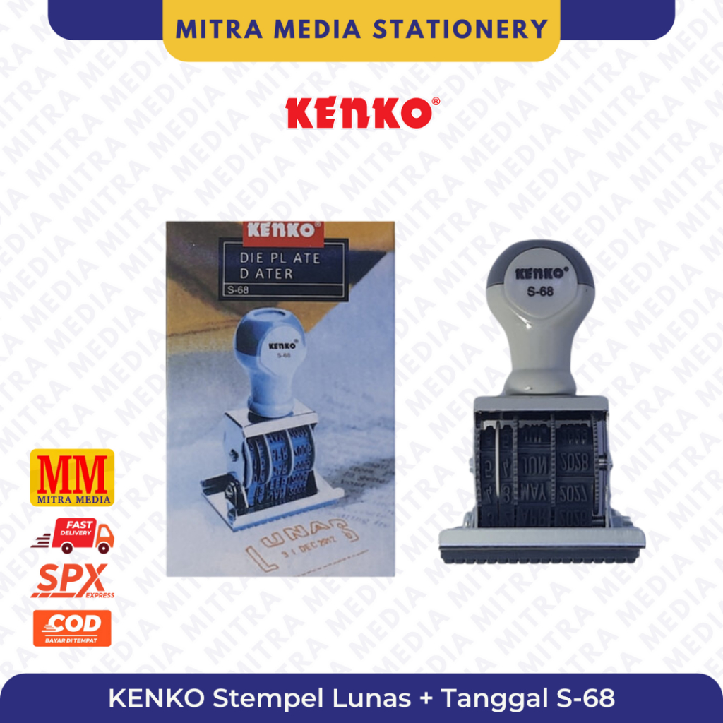 

KENKO Stempel Lunas + Tanggal S-68 / Cap Lunas Tanggal