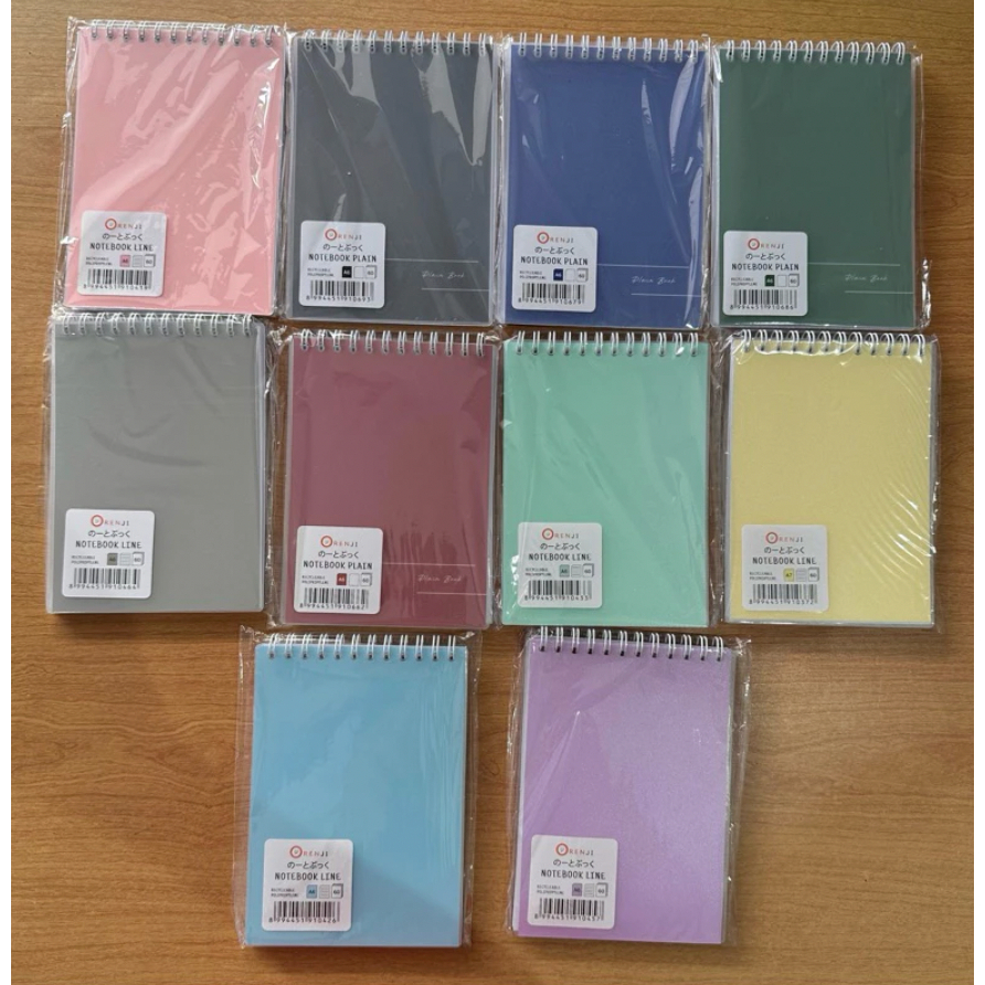 

Notebook Plain/ Polos Orenji A6 Spiral Atas isi 60 lembar