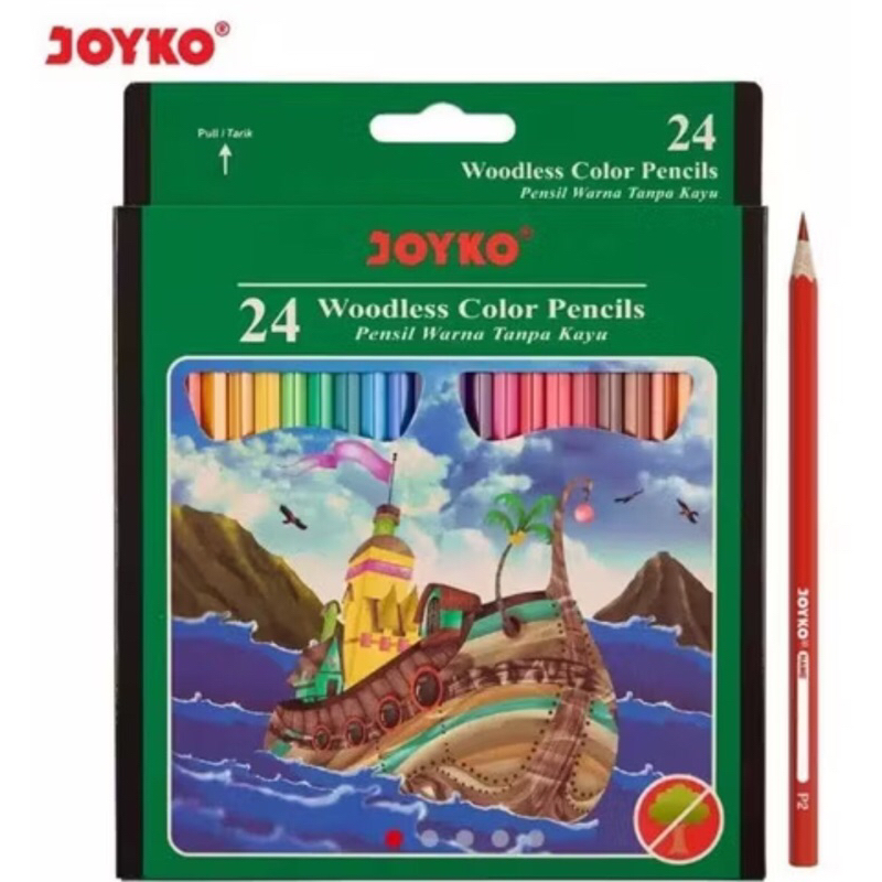 

Joyko Pensil Warna 24 Warna Panjang CP-104
