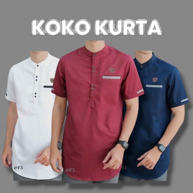 bajukurta | koko kurta | koko lengan pendek | koko kurta lengan pendek