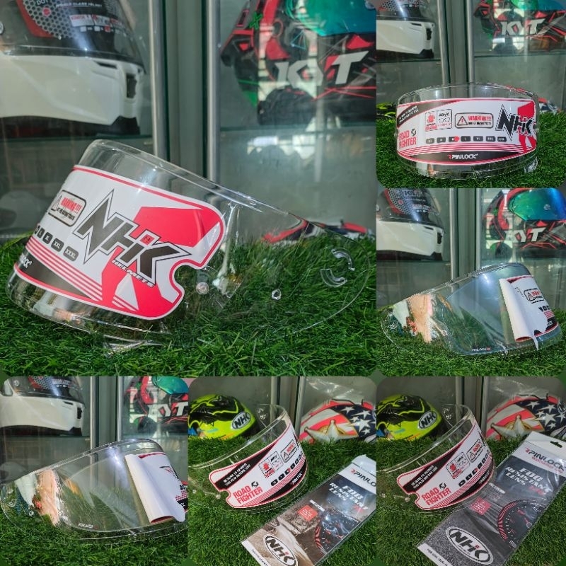 VISOR CLEAR PLUS PINLOCK NHK GP R TECH STREET RACE ORIGINAL NHK