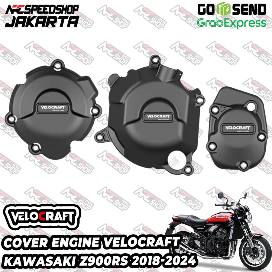 Cover Engine / Engine Guard VELOCRAFT Case Pelindung Guard Protection Blok Mesin Kawasaki Z900RS Z 9