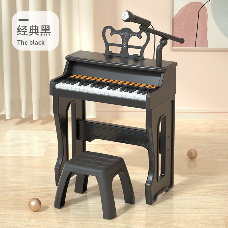 BAOLI Mainan Piano Elektrik Premium Anak Lengkap dengan Microphone dan Kursi Dudukan / Piano Keyboar