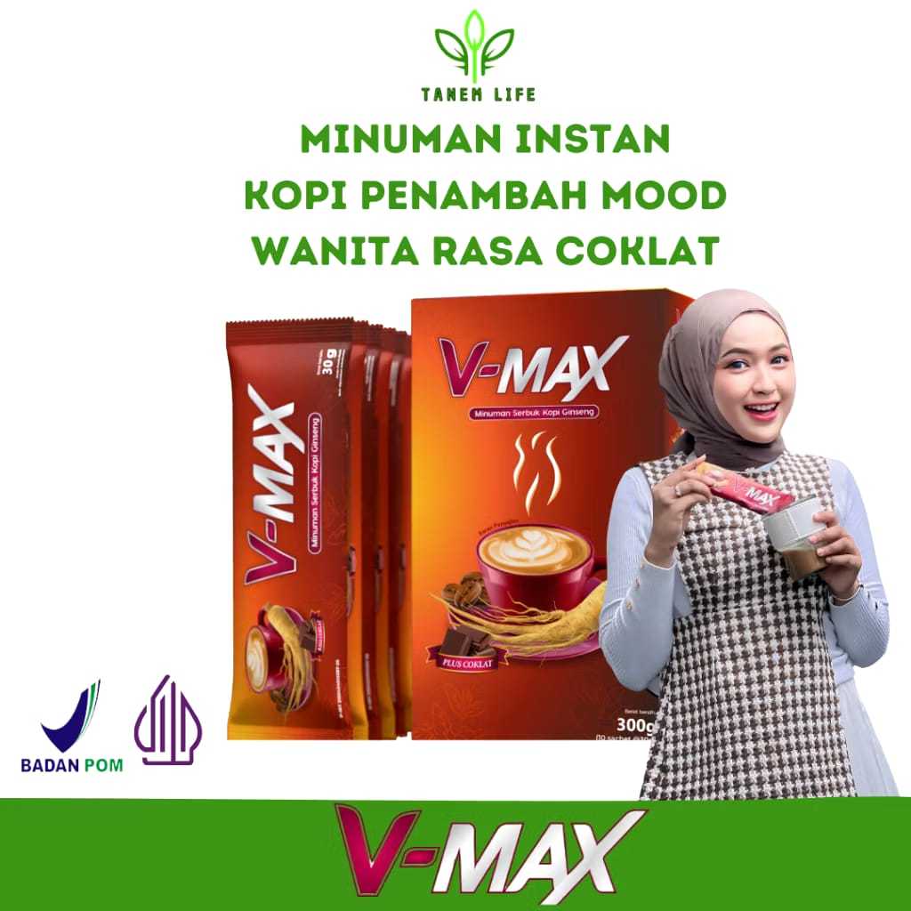 

Kopi VMAX 1 Sachet Minuman Kopi Ginseng Stamina Wanita Kopi Ginseng Penambah Gairah Wanita BPOM HALAL