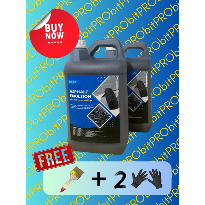 PRObit Aspal Emulsi / Pelapis Anti Bocor / Aspal Cair / 10 kg