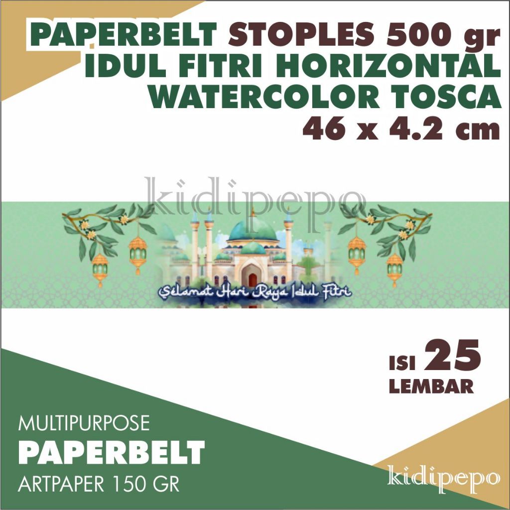 

PAPERBELT TOPLES /STOPLES IDUL FITRI LEBARAN - ISI 25 PCS
