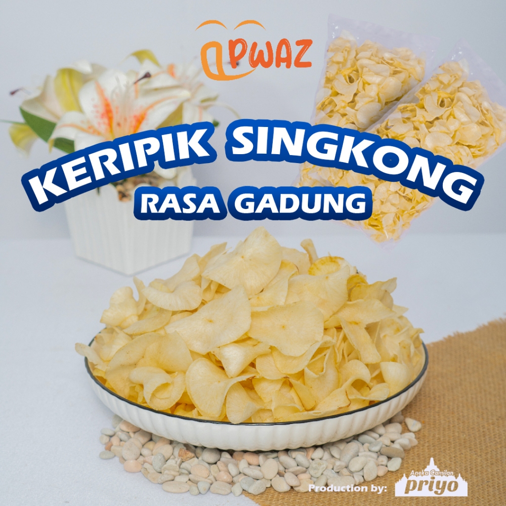 

Keripik Singkong rasa Gadung Priyo 250-1000 gram