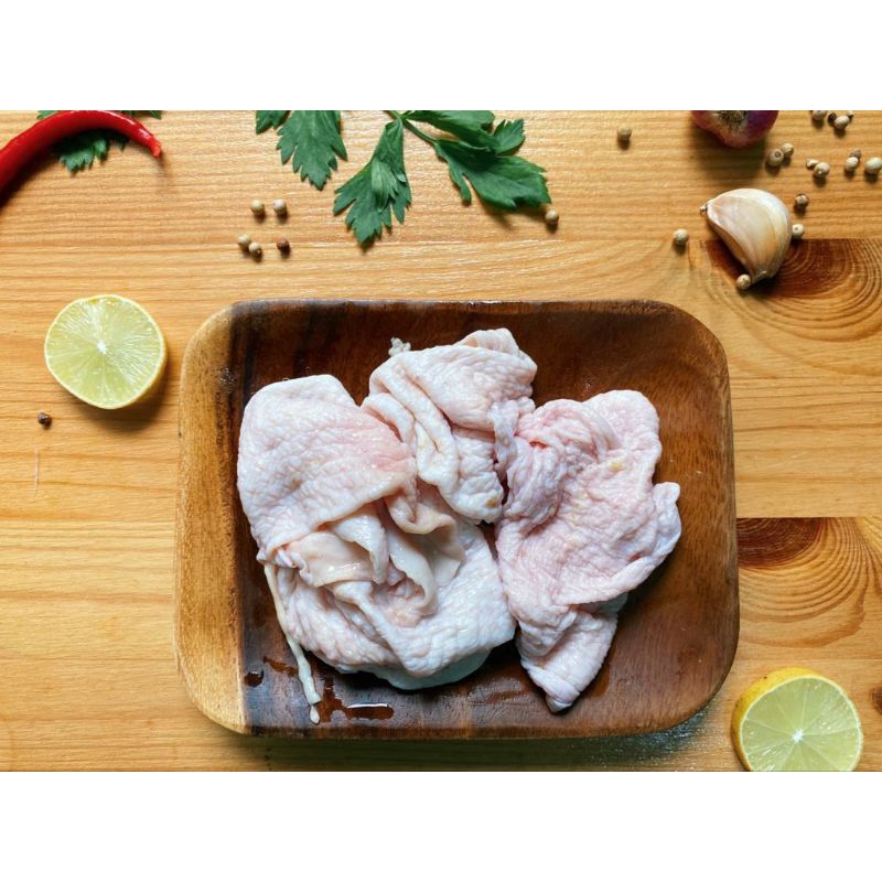 kulit ayam/kulit/ayam kulit mentah/ayam bagian kulit/kulit ayam fresh frozen/kulit ayam 1kg