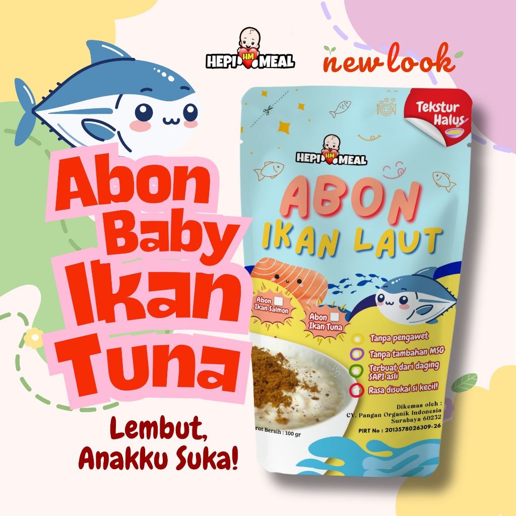 

Abon Bayi Lembut Tuna HEPI MEAL | Abon MPASI Tanpa Pengawet Non MSG