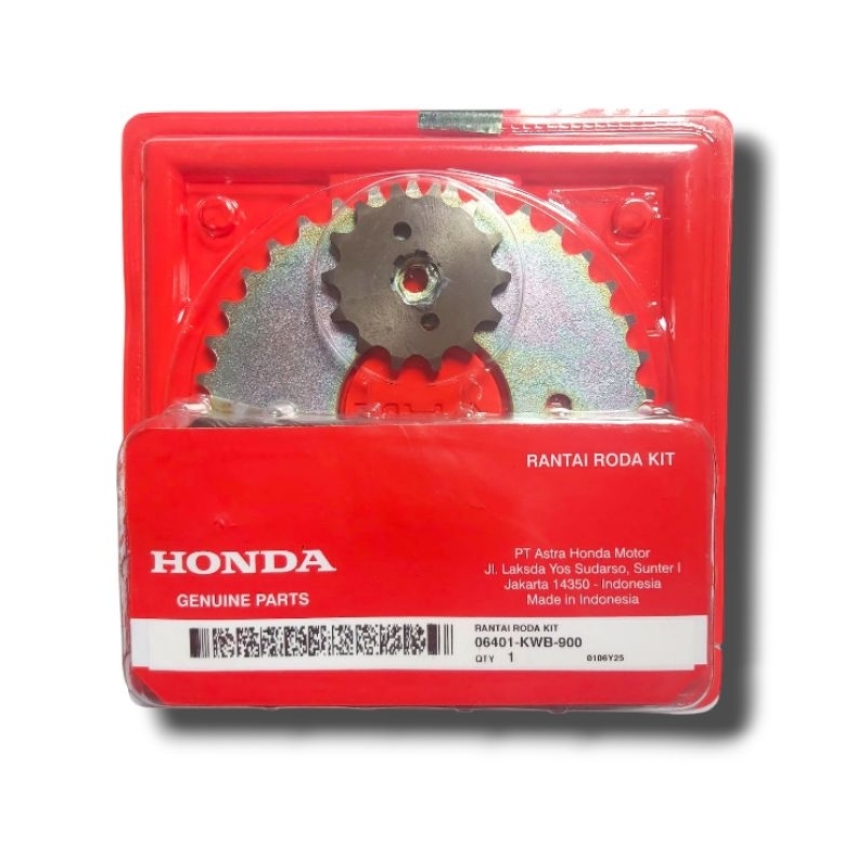 Gear rantai set revo 110 absolute blade 06401-KWB-900 original HONDA AHM