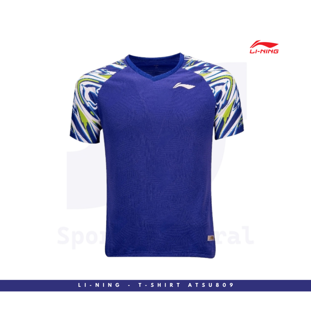 Lining kaos Jersey Badminton ATSU809 Navy
