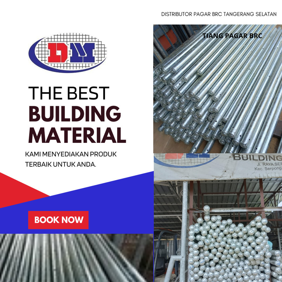 TIANG BRC HOT DIP GALVANIZED T.240 x 1,5" CUSTOM