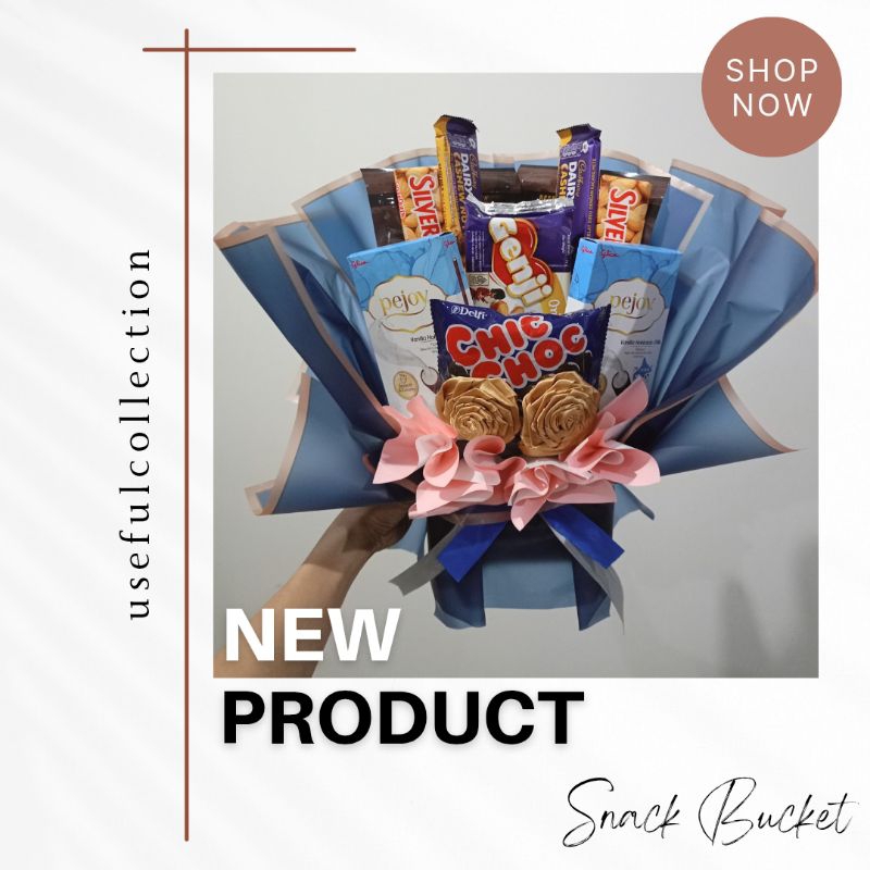 Bouquet Buket Bucket Grand Opening Pembukaan Toko Birthday Ulang Tahun Snack Bandung