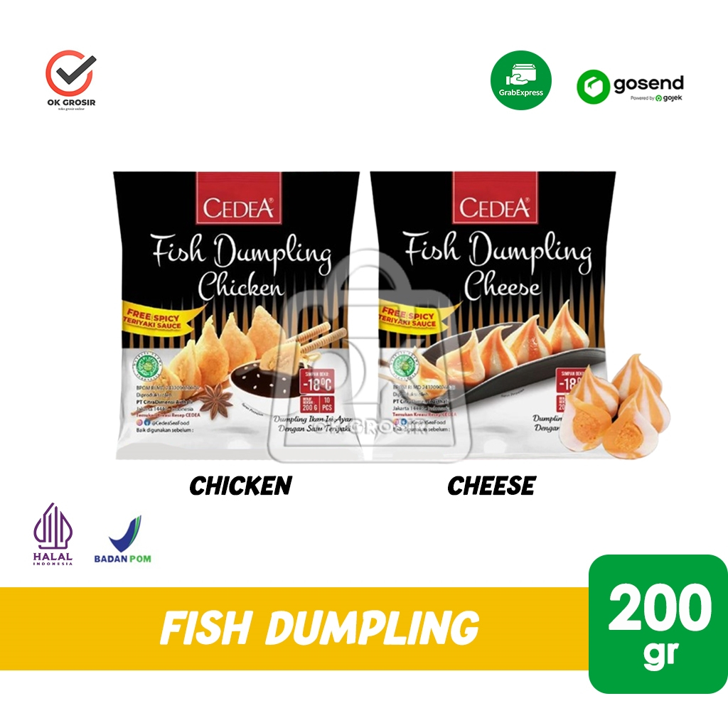 

Cedea Fish Dumpling Chicken / Cheese 200gr (KHUSUS INSTANT)