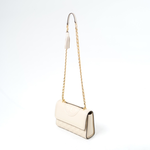 Tas TB  FLEMING ARTIC CREAM SHOULDER BAG MEDIUM 100% ORIGINAL