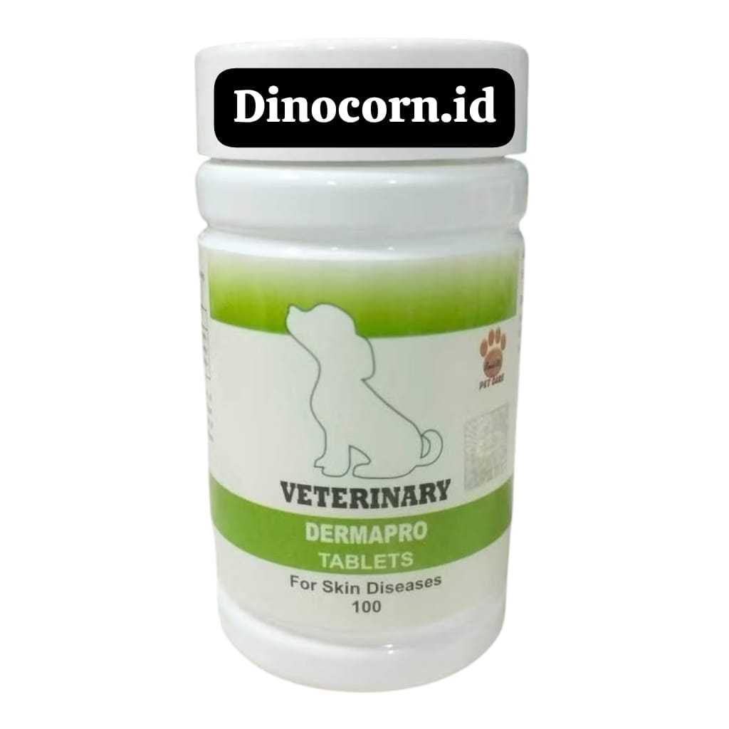 DERMAPRO puppy 100 tablet / raid all / obat jamur scabies anjing kecil / dog / mini / veterinary