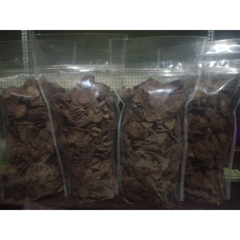 

pisang keripik rasa coklat