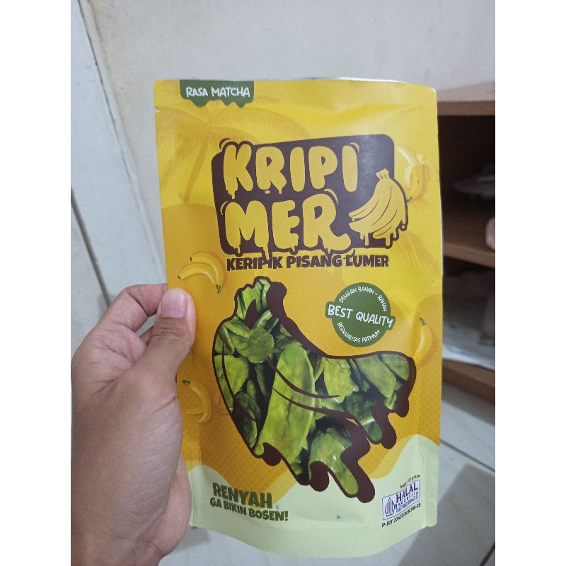 

Kripik pisang lumerr / kripik pisang rasa matcha / cemilan enak