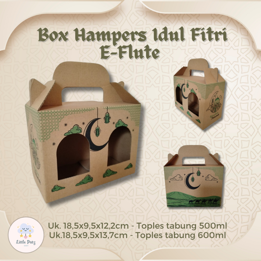 

NEW ARRIVAL!! Box Lebaran Idul Fitri E-FLUTE Isi 2 TOPLES TABUNG 500ml/600ml