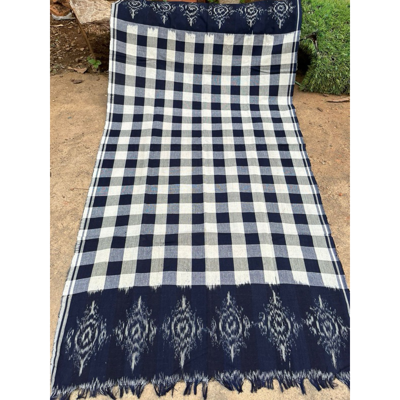 SAPUT TENUN BALI PREMIUM BIRU KOTAK