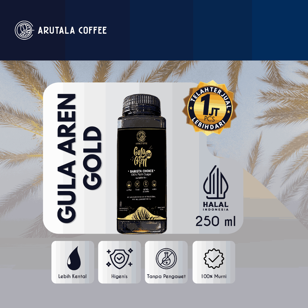 

Arutala Gula Aren Gold 250 ML Legit Barista Choice
