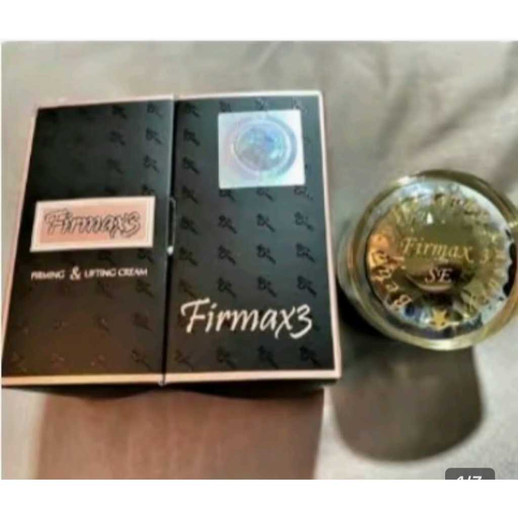 CREAM ASLI FIRMAX3 WADAH TERBARU JAMIN ORI Box Hitam