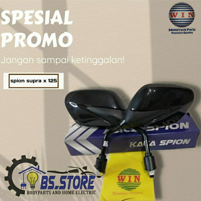 SPION SUPRA X 125 LAMA | KACA SPION SUPRA X 125 BATMAN 2004-2013 | WIN