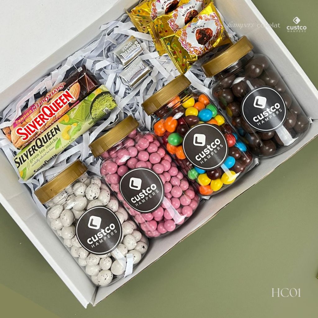 

Hampers Cokelat Full Premium | HC01 | Custco Hampers Lebaran | Giftbox Cokelat | Kado Cokelat