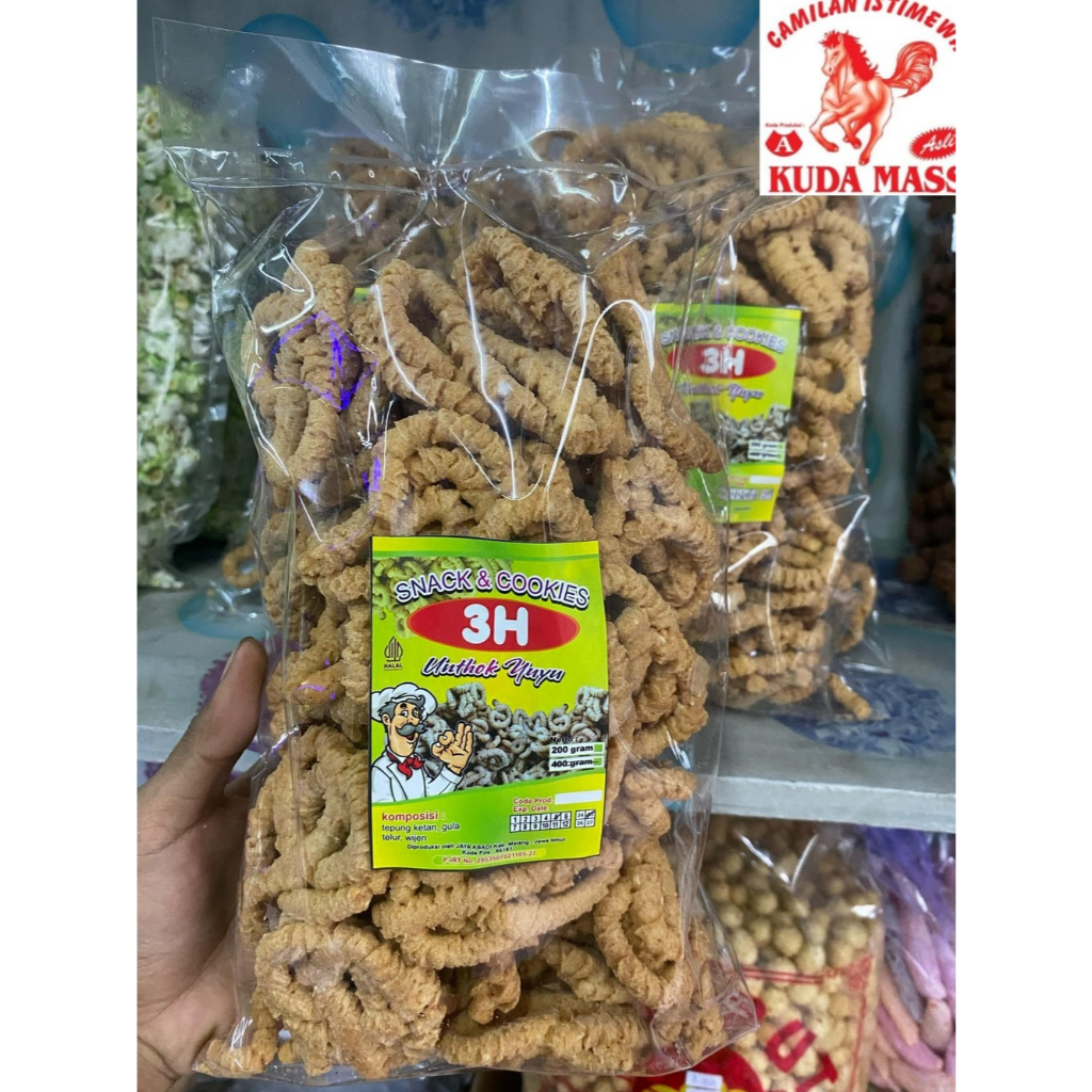 

UNTHUK YUYU 400 gr JAYA ABADI | Kuda Mass Snack & Cookies 3H