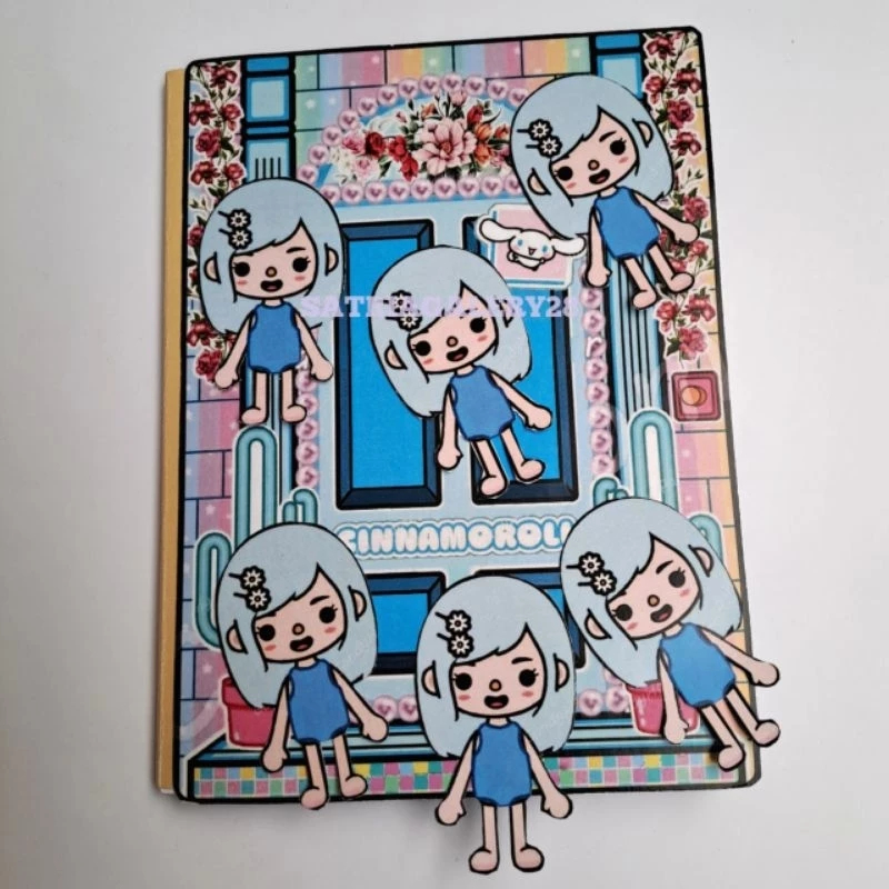 mainan anak perempuan paper dolls Toca conamorol mainan edukatif anak bongkar pasang boneka kertas