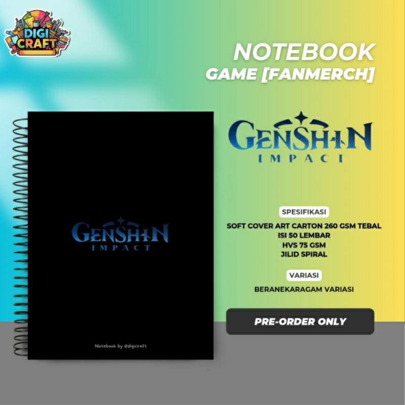 

Notebook A5 Genshin Impact [FanMerch]