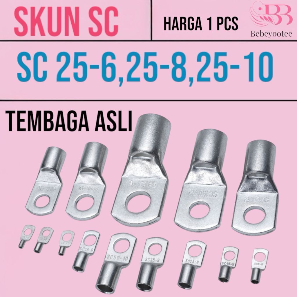 Kabel skun/ kabel skun gepeng SC 25-6,25-8,25-10
