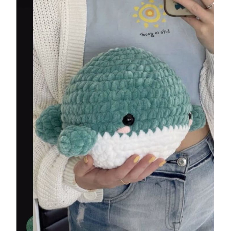 boneka paus amigurumi paus