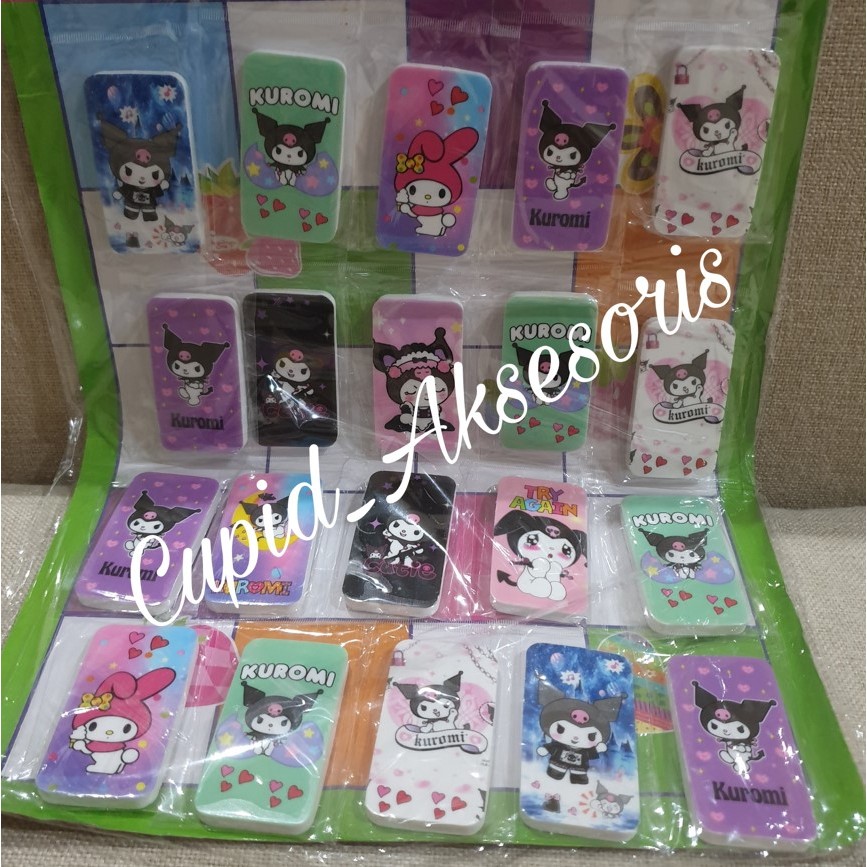 

(PER 5 PCS) PENGHAPUS / HAPUSAN / PEMBERSIH PENSIL SANRIO KUROMI CINNAMONROLL MY MELODY