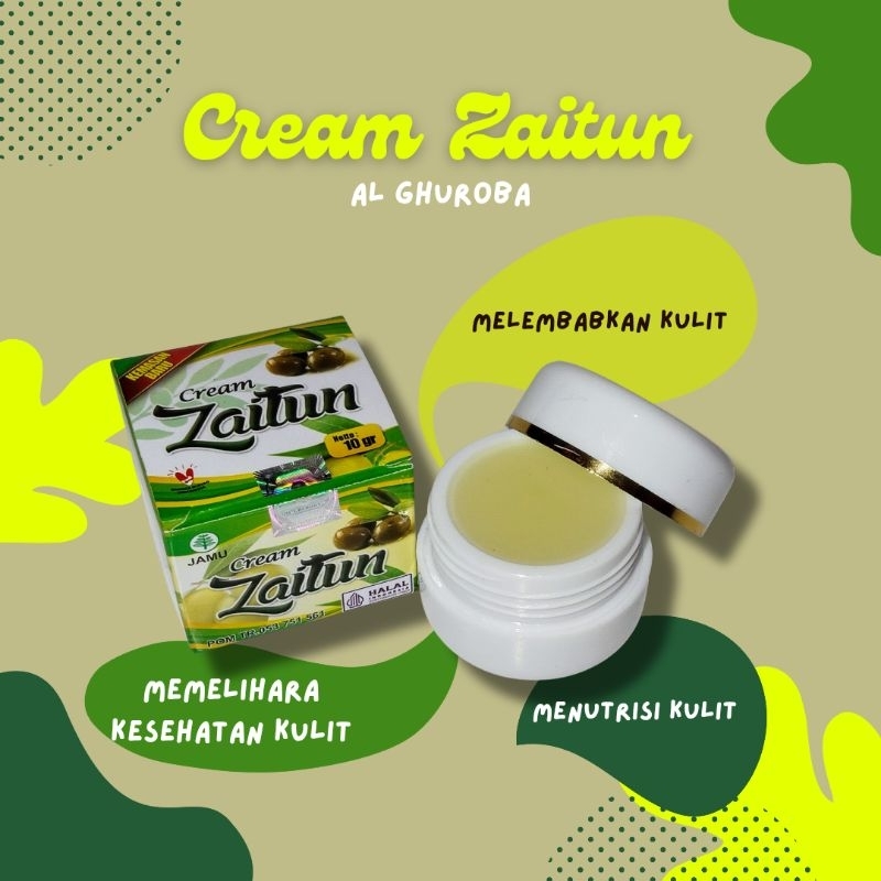 Cream Zaitun Krim Wajah Pelembab Al Ghuroba 10 Gram